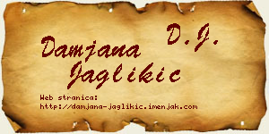 Damjana Jaglikić vizit kartica